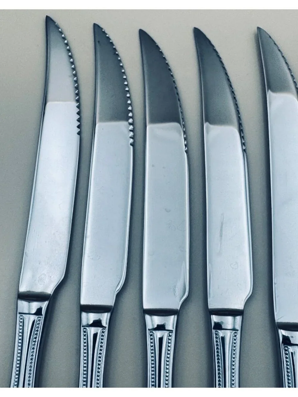 6 Wallace AMERICAN TRADITION 18/10 Stainless Serrated Steak Knives Indonesia